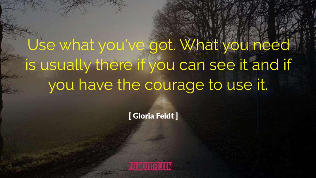 Racedo Use quotes by Gloria Feldt