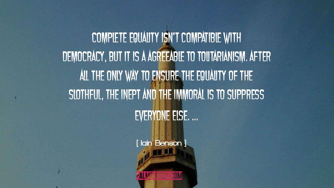 Racial Equality quotes by Iain Benson