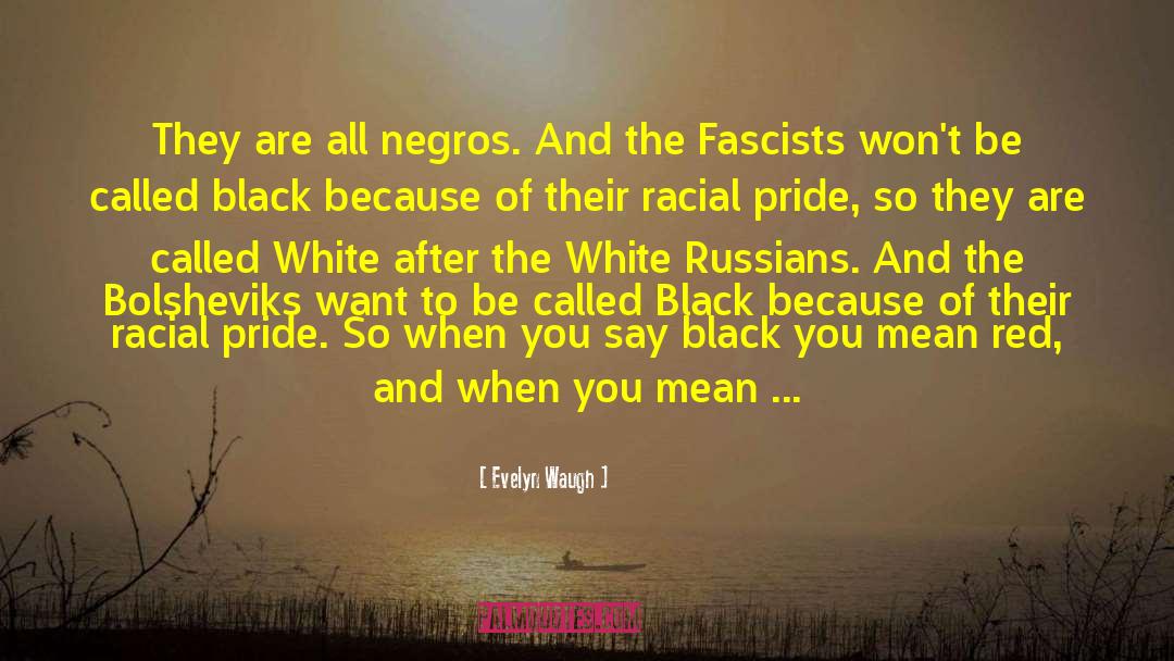 Racial Pride quotes by Evelyn Waugh