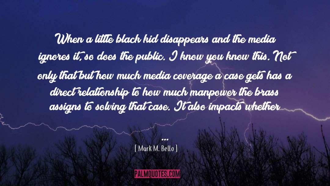 Racial Profiling quotes by Mark M. Bello