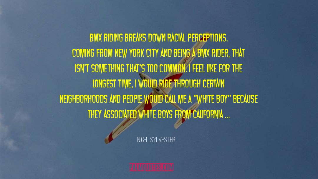 Racial Reconciliation quotes by Nigel Sylvester