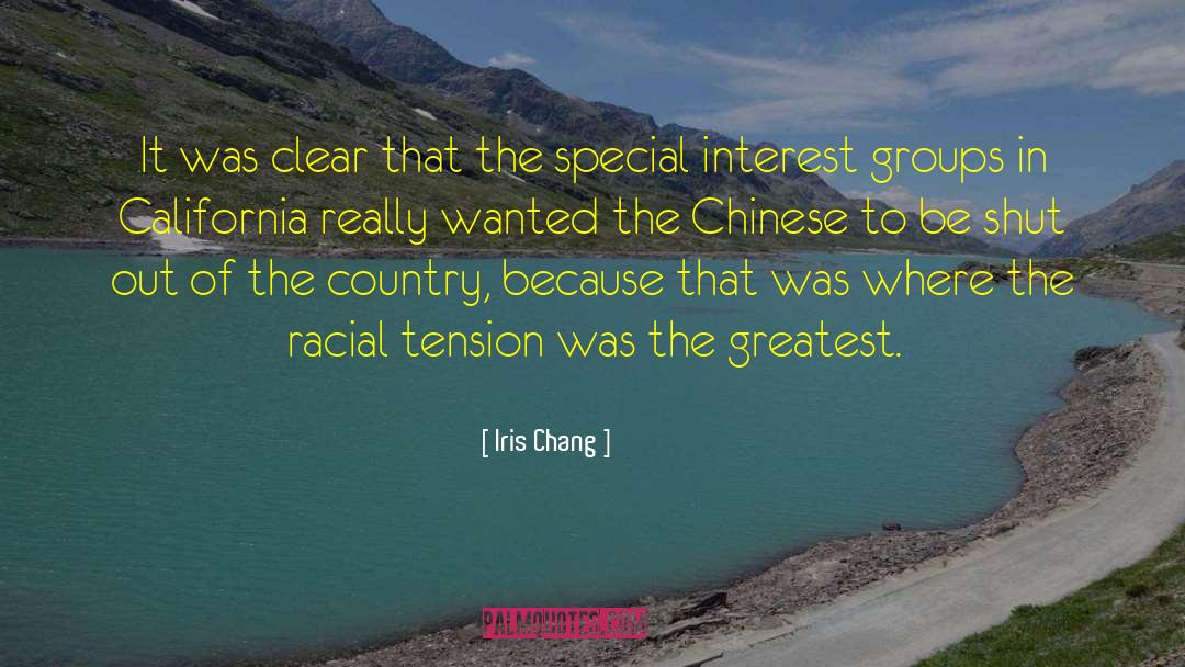 Racial Tension quotes by Iris Chang