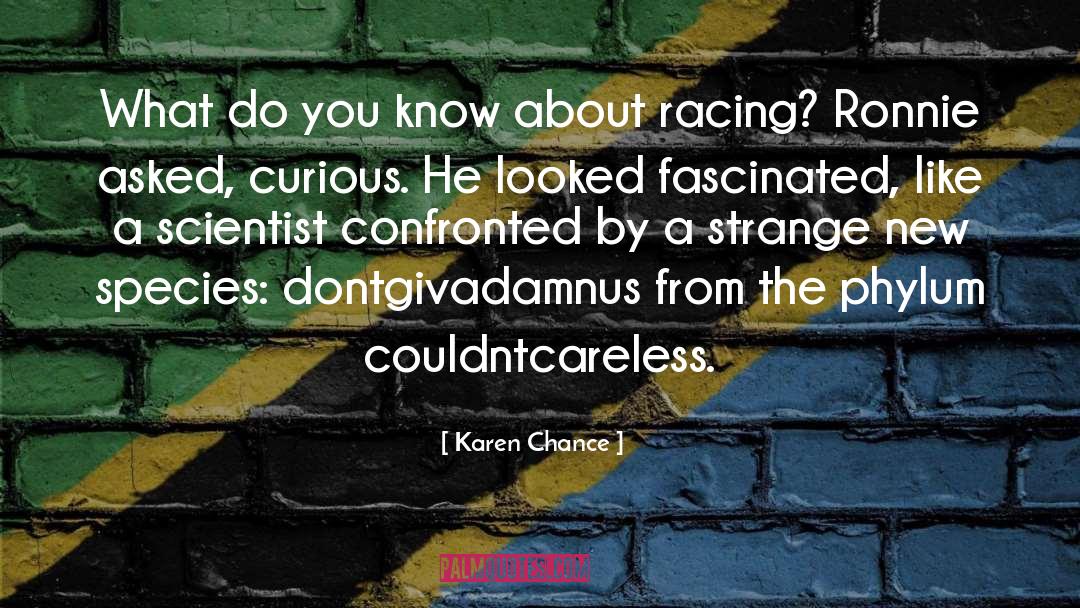 Racing quotes by Karen Chance
