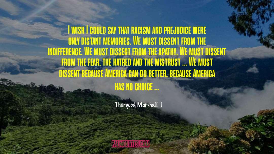 Racism And Prejudice quotes by Thurgood Marshall