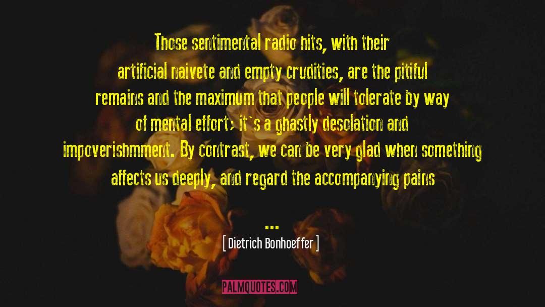 Radio Management quotes by Dietrich Bonhoeffer