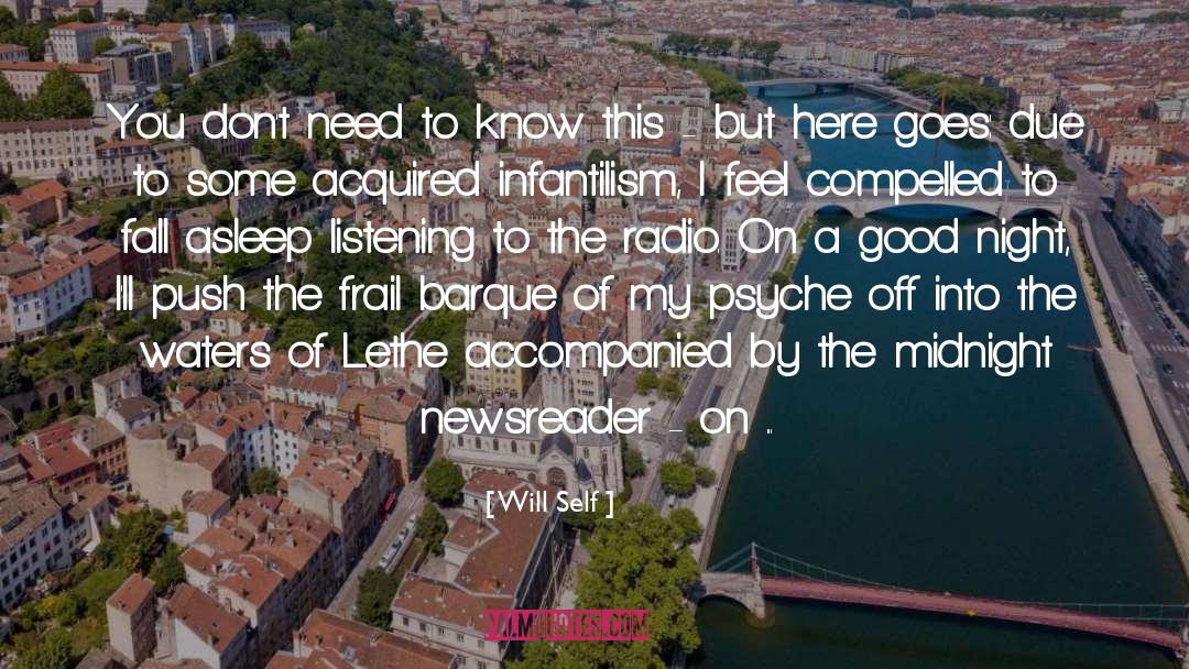 Radio quotes by Will Self