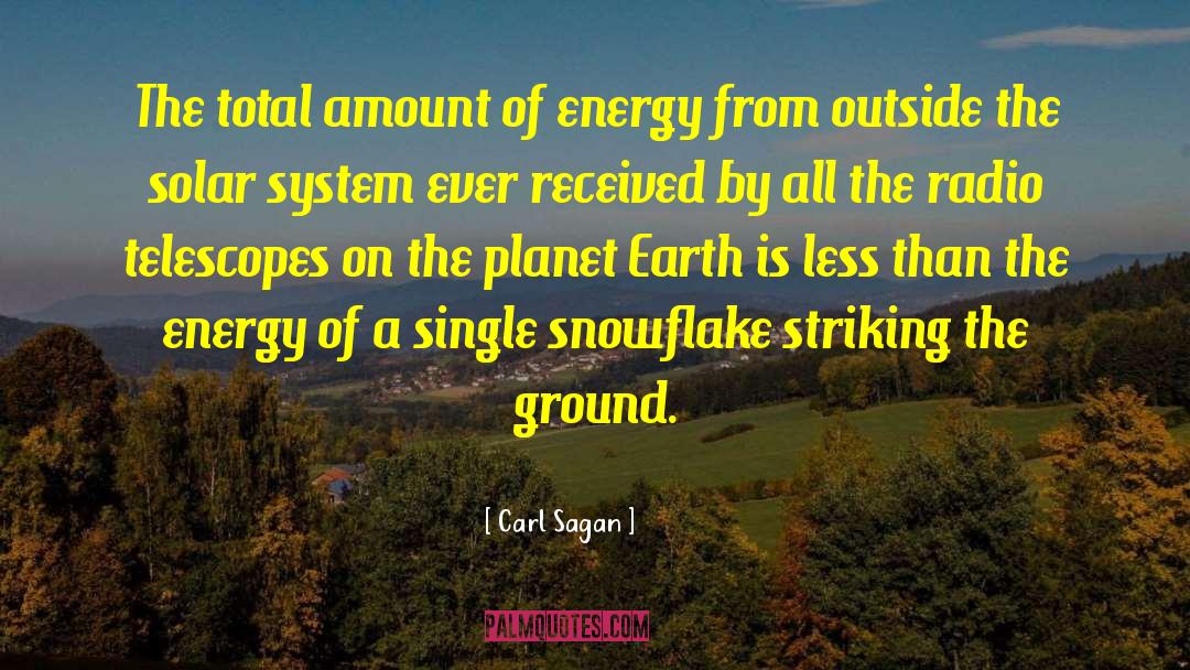 Radio Telescopes quotes by Carl Sagan