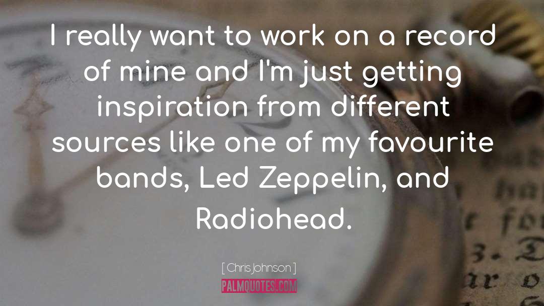 Radiohead quotes by Chris Johnson