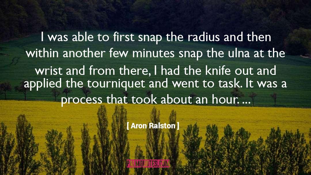 Radius quotes by Aron Ralston