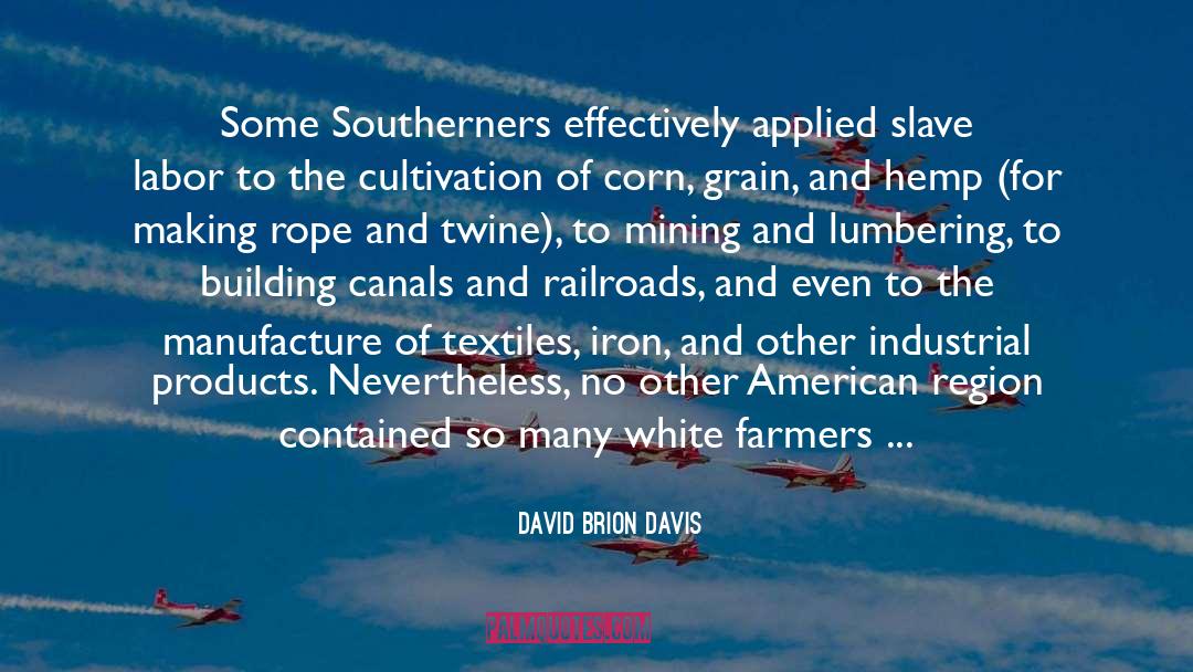 Railroads quotes by David Brion Davis