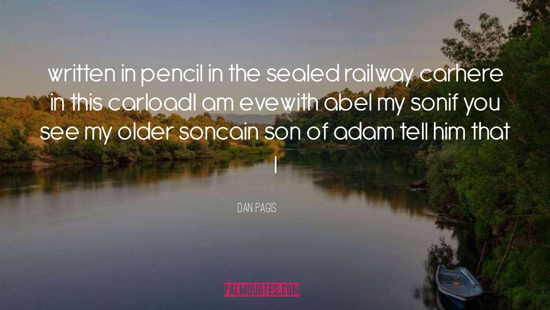 Railway quotes by Dan Pagis