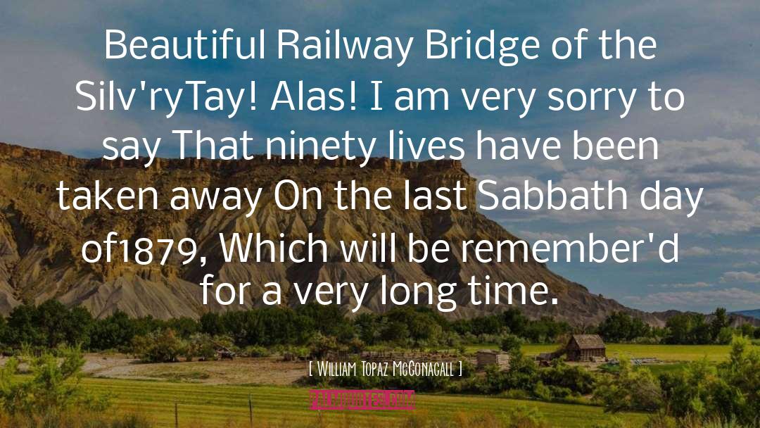 Railway quotes by William Topaz McGonagall