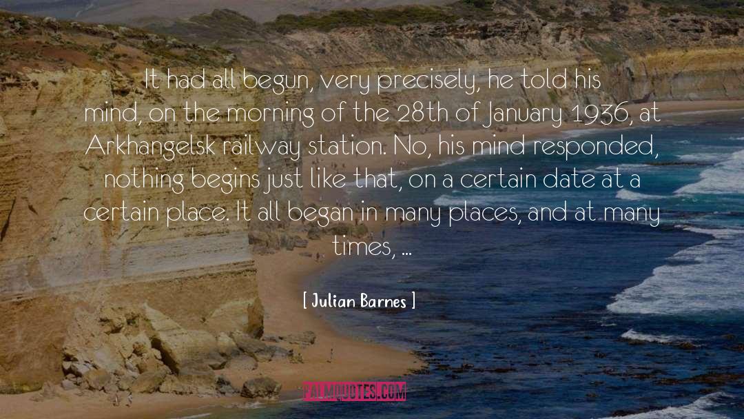 Railway Station quotes by Julian Barnes