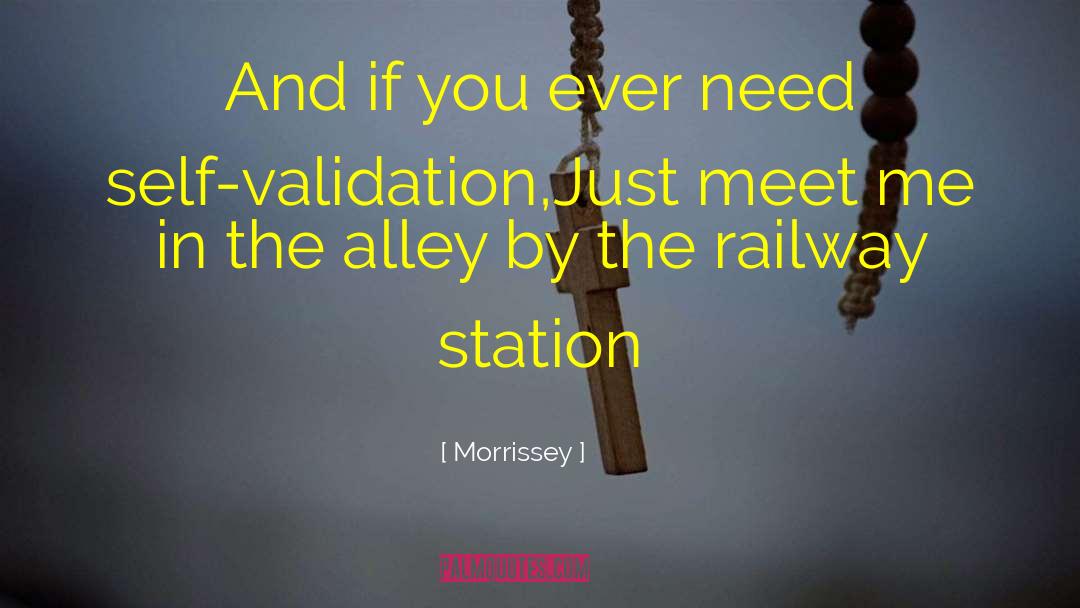 Railway Station quotes by Morrissey