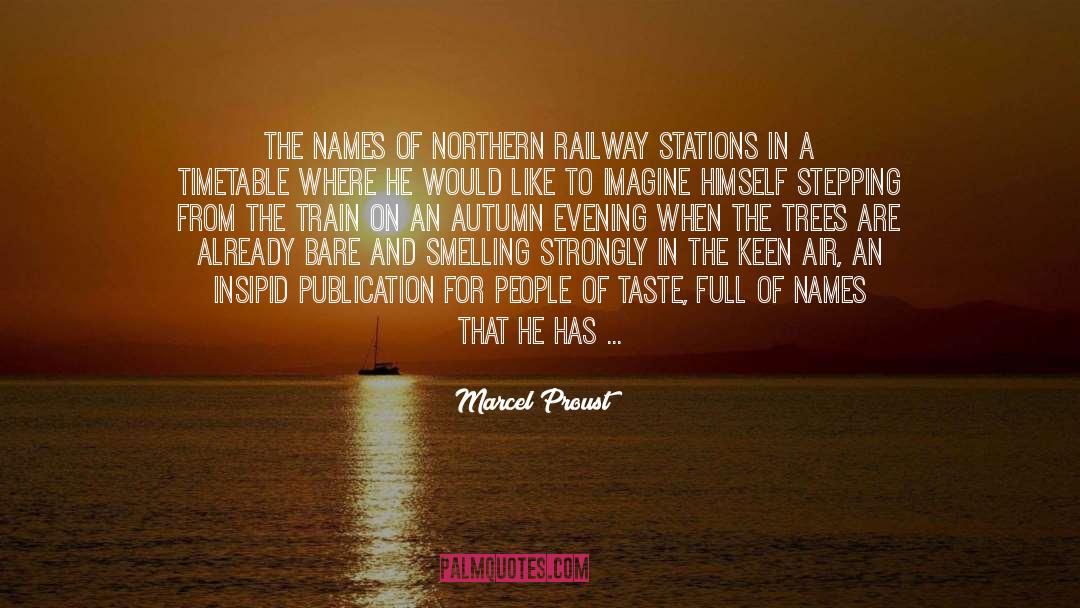 Railway Stations quotes by Marcel Proust