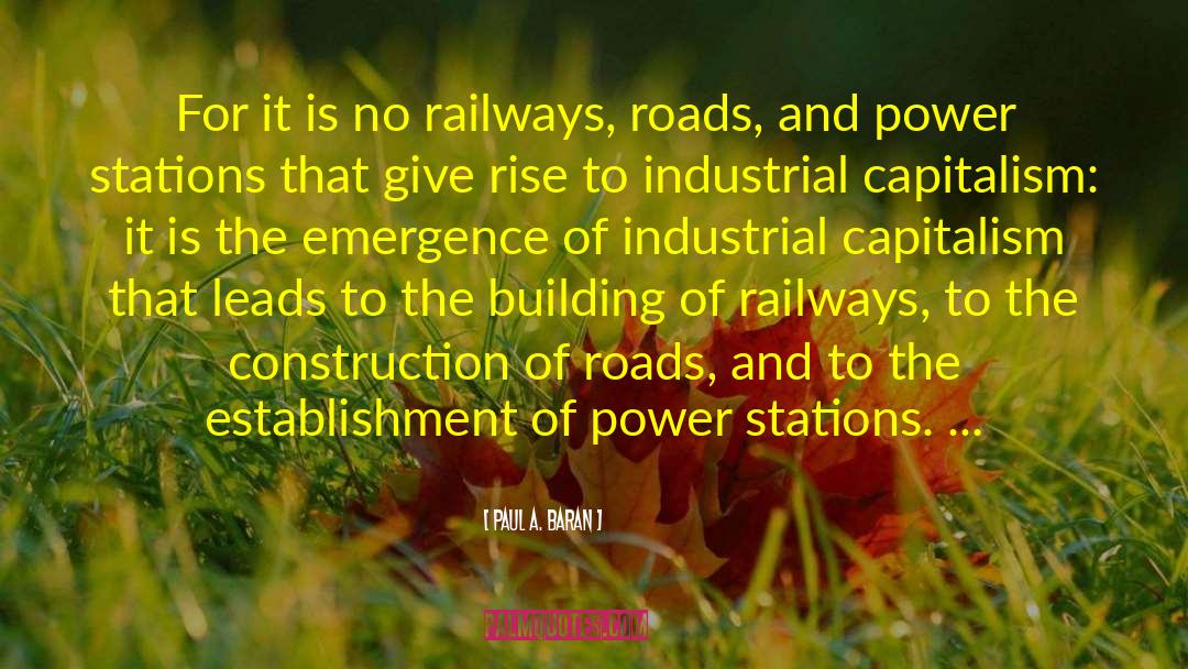 Railways quotes by Paul A. Baran