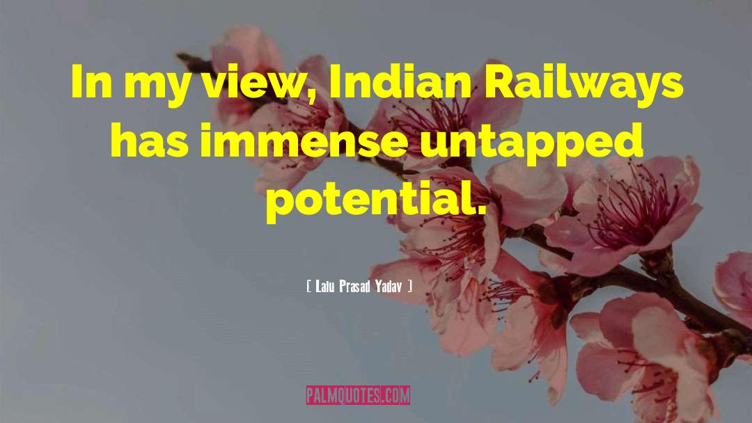 Railways quotes by Lalu Prasad Yadav