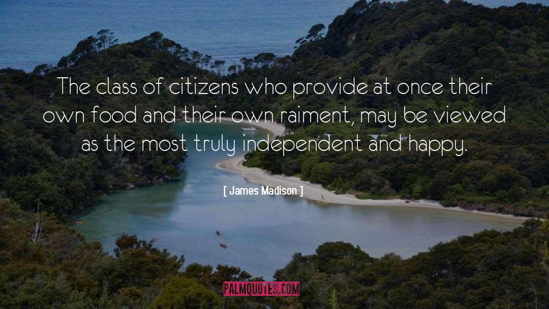 Raiment quotes by James Madison