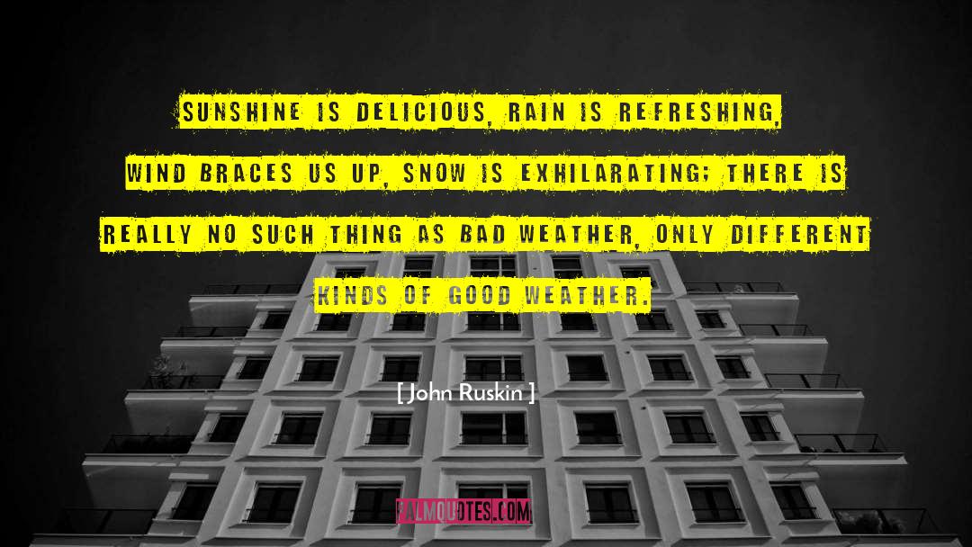 Rain After Hot Weather quotes by John Ruskin