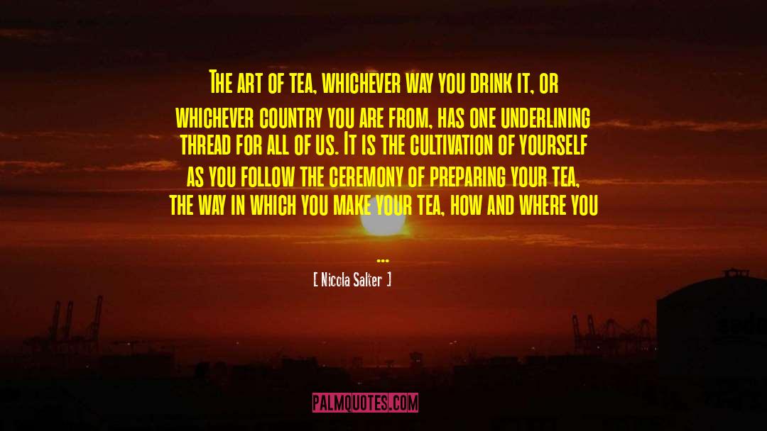 Rain And Cup Of Tea quotes by Nicola Salter