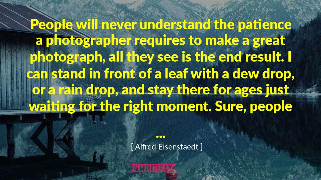 Rain Drop quotes by Alfred Eisenstaedt