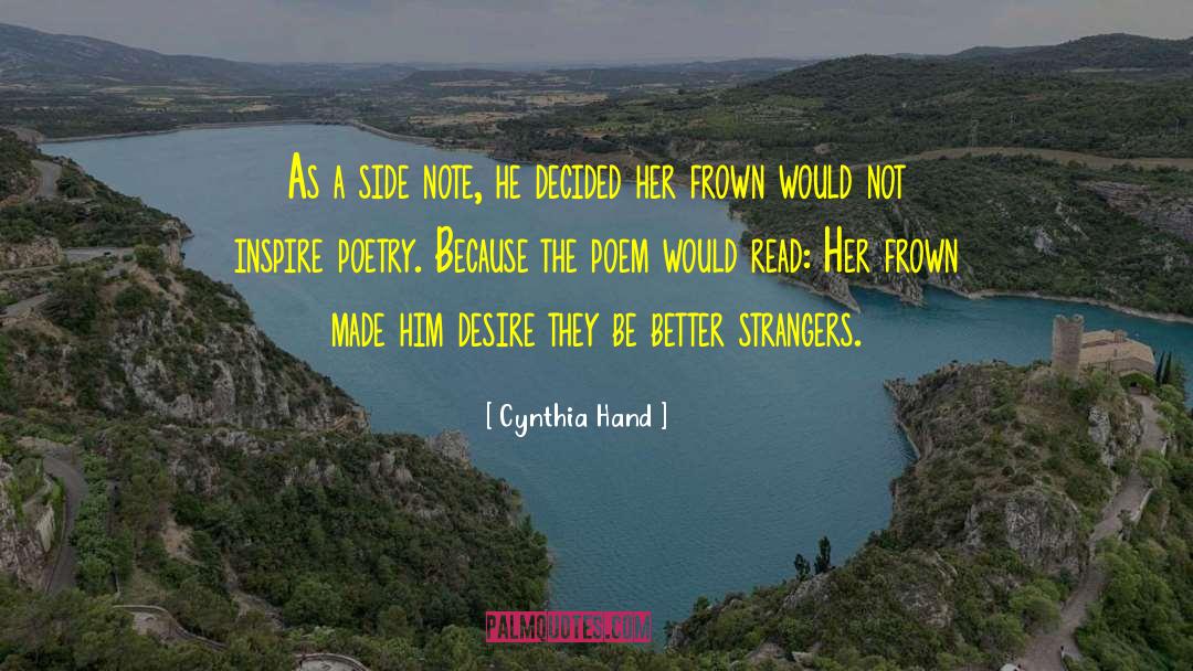 Rain Poetry quotes by Cynthia Hand