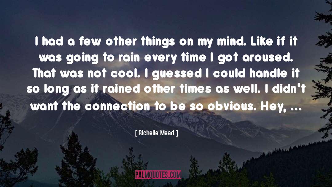 Rain quotes by Richelle Mead