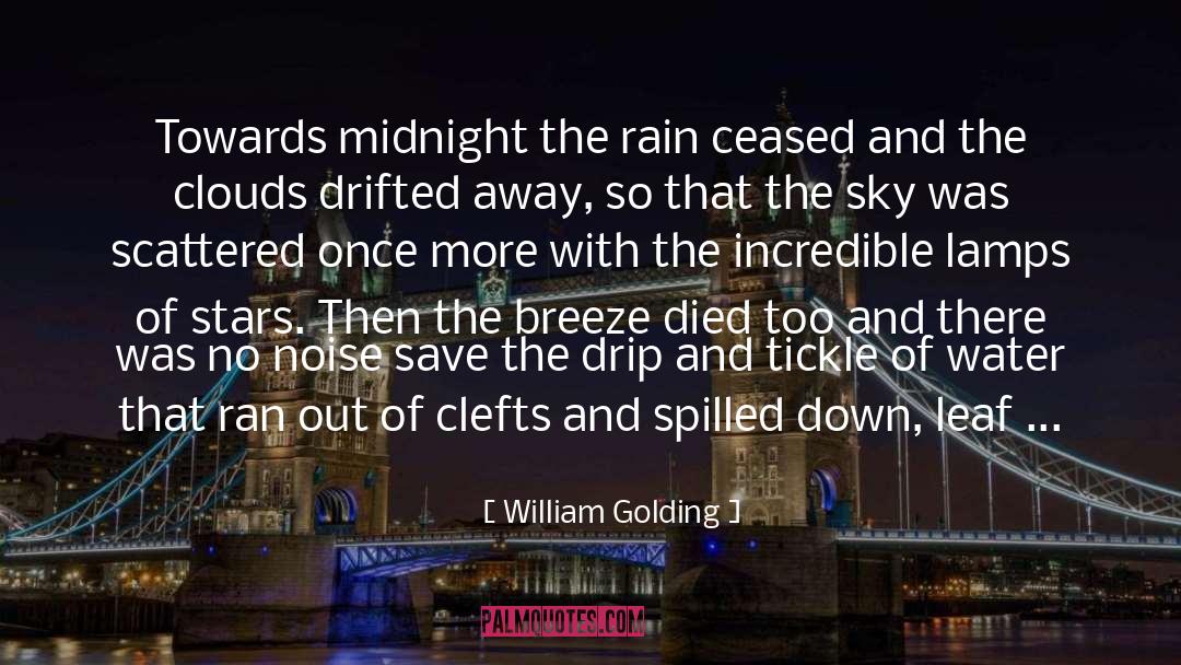 Rain quotes by William Golding