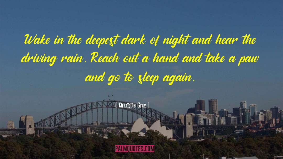 Rain Sleep quotes by Charlotte Gray