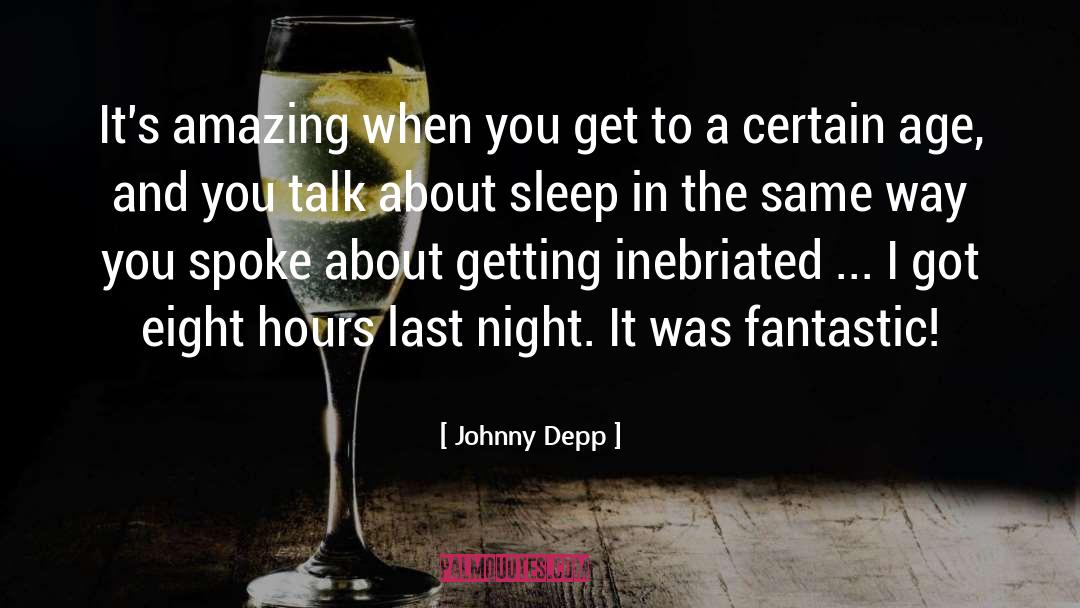 Rain Sleep quotes by Johnny Depp