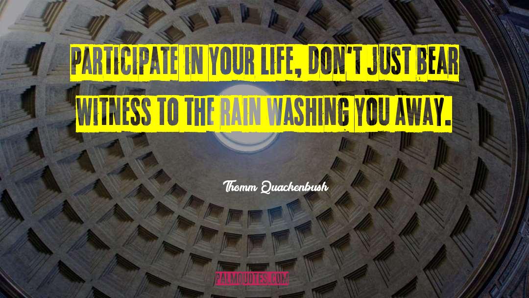 Rain Washing Away Pain quotes by Thomm Quackenbush