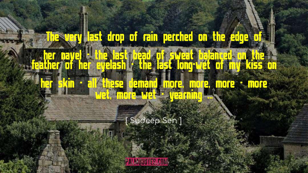 Rain Water Drop quotes by Sudeep Sen