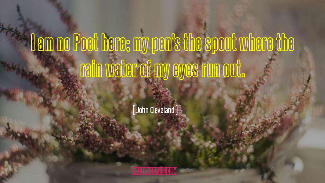 Rain Water quotes by John Cleveland