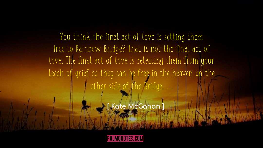 Rainbow Bridge quotes by Kate McGahan