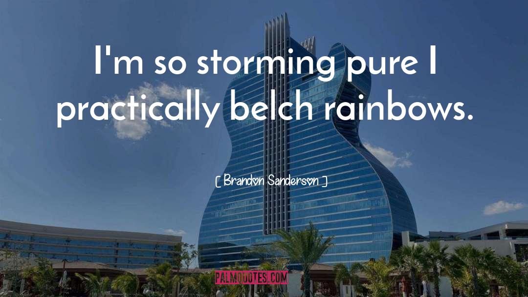 Rainbows quotes by Brandon Sanderson