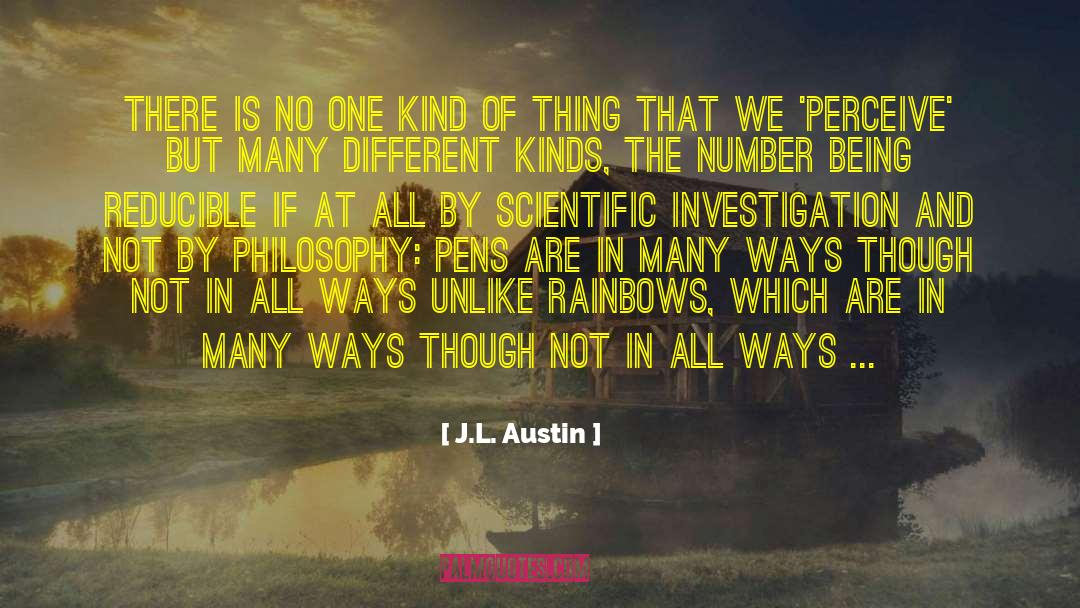 Rainbows quotes by J.L. Austin