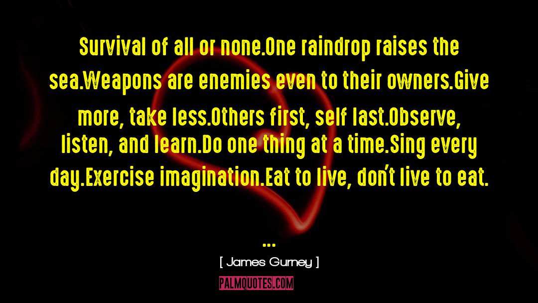 Raindrop quotes by James Gurney