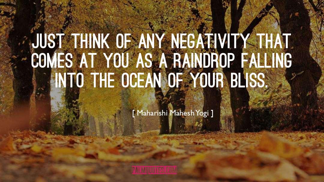 Raindrop quotes by Maharishi Mahesh Yogi