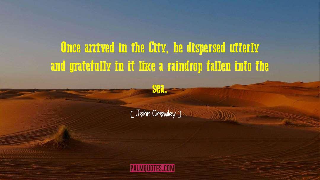 Raindrop quotes by John Crowley