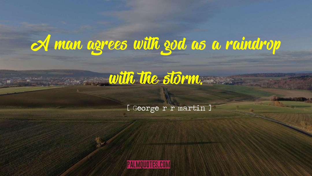 Raindrop quotes by George R R Martin