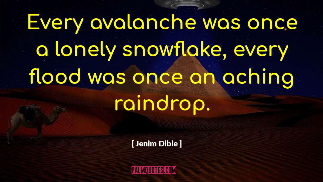 Raindrop quotes by Jenim Dibie