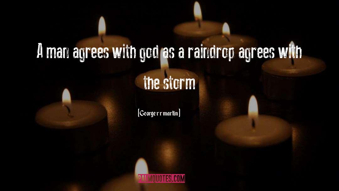Raindrop quotes by George R R Martin