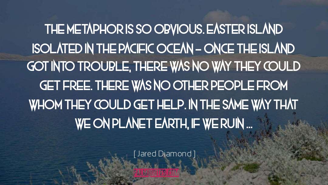 Raindrops In The Ocean quotes by Jared Diamond