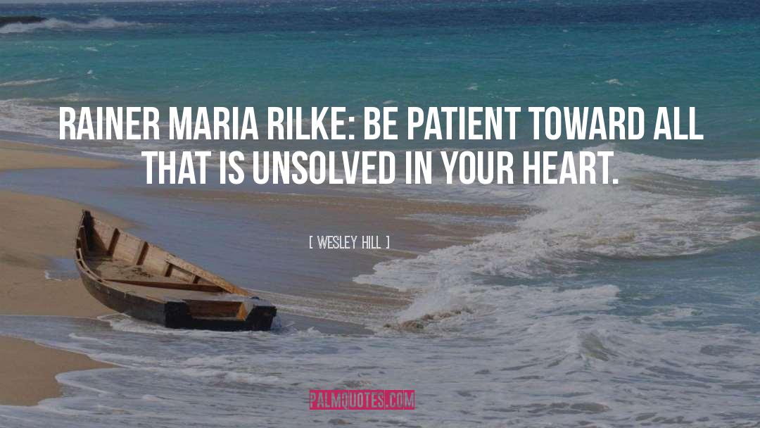 Rainer Maria Rilke quotes by Wesley Hill