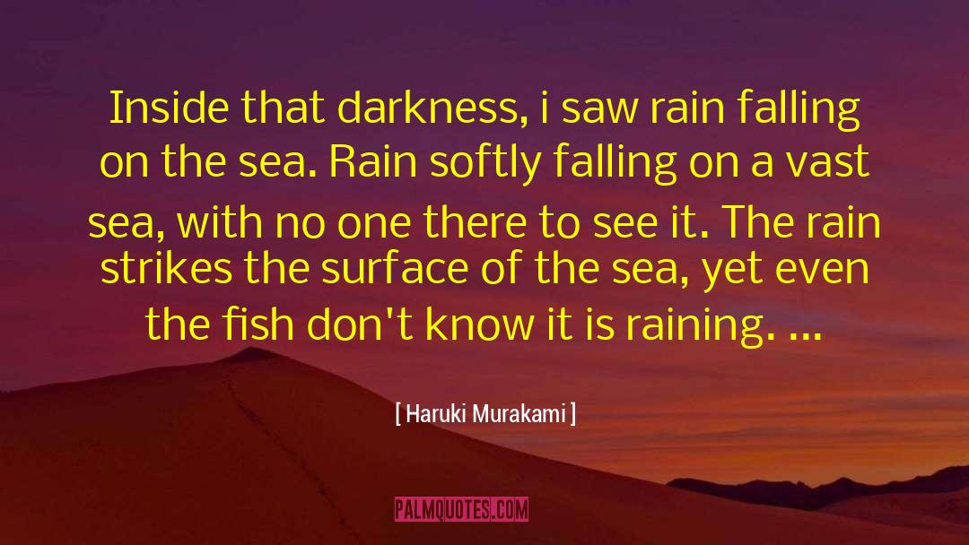 Raining quotes by Haruki Murakami