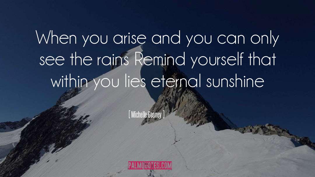 Rains quotes by Michelle Geaney