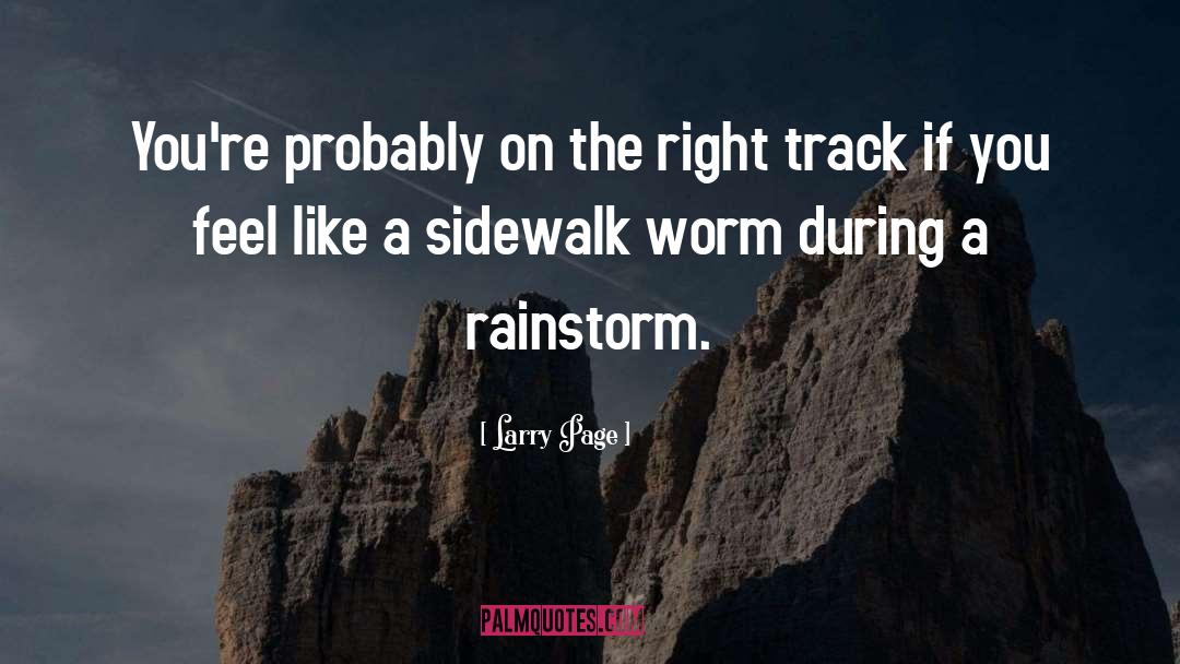 Rainstorms quotes by Larry Page