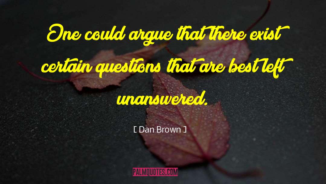 Raises Questions quotes by Dan Brown