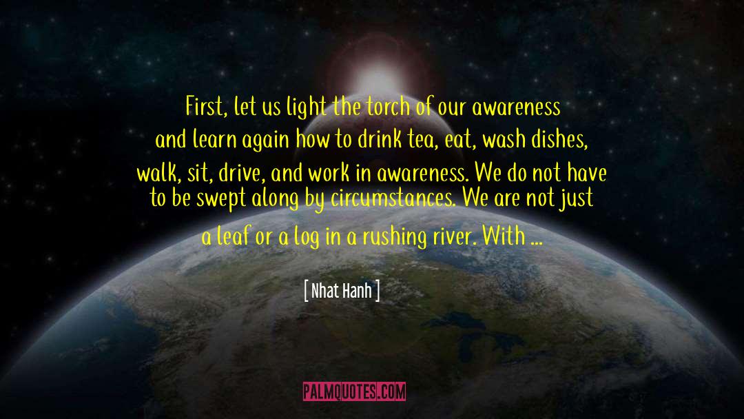 Raising Awareness quotes by Nhat Hanh