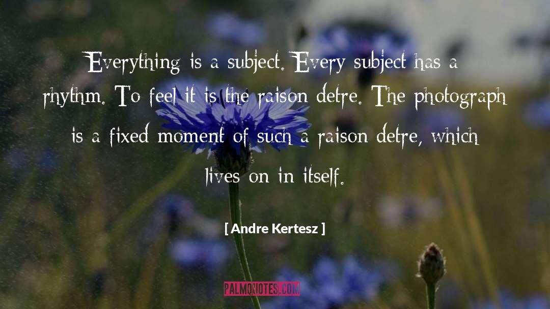 Raison D 27etre quotes by Andre Kertesz